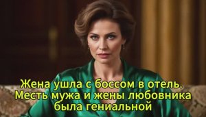 Жена ушла с боссом в отель. Месть мужа и жены любовника была гениальной