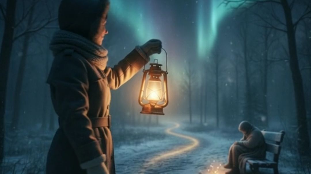 Свет в темноте. Автор стихов. Музыка и голос ИИ.