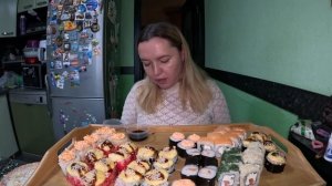 Роллы #мукбанг#еда#вкусно