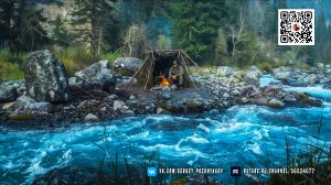 Поймал и приготовил - Мой день в укрытии - Готовка на горячем камне