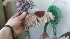 Лошадка из джутового шпагата!