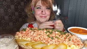 МУКБАНГ"СКОТИНА ЕЩЕ́ СПИТ,А Я УЖЕ ВО ВСЮ ТРАПЕЗНИЧАЮ" ЕДАНАКАМЕРУ/