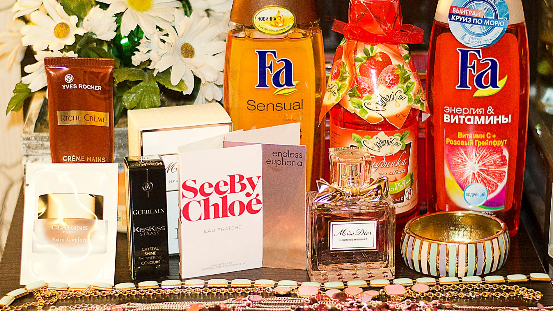 Мои косметические подарки и украшения ко дню рождения! : ) Апрель 2014