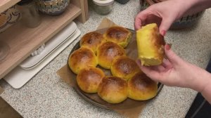 Тыквенные булочки на закваске вместо хлеба. И вкусно, и полезно!