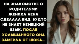 Встречаясь с родителями своего жениха, Лена притворилась, что не знает немецкого...