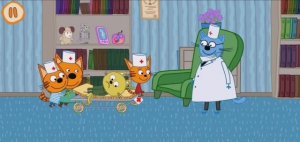 Три Кота Мультфильм Игра Прививка от клеща.