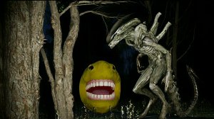 Пакмэн и Чужой. Pac-man and Alien