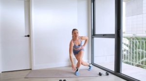 31 MIN POWER PILATES - inner thigh focus   full body sculpt - light hand weights, ankle weights