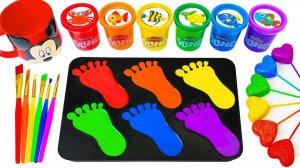 ИГРАЕМ В СЛАЙМЫ ЗАЛИВАЕМ ЦВЕТНЫЕ СЛЕДЫ ВИДЕО ДЛЯ ДЕТЕЙ ДЕТСКИЙ КАНАЛ ИГРАЛКИ-ЗАЛИПАЛКИ