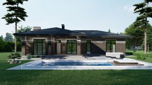 Одноэтажный дом с зоной спа