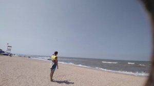 Летаем на пароплане в станице Голубицкая прям над Азовским морем