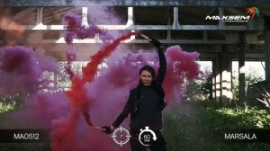 MA0512 Дымовой фонтан Бордовый (фитиль, 60 сек) 1/20/5