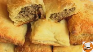 Пирожки из слоёного теста