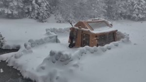 Кемпинг в метель.