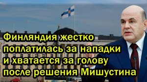 Финляндия жестко поплатилась за нападки и хватается за голову после решения Мишустина