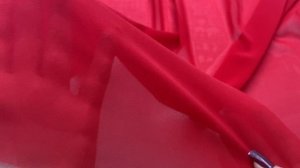 Шифон красного цвета 24314