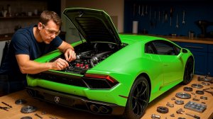 Мужчина собрал самодельный Ламборджини с рабочим двигателем за 15000$