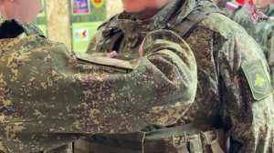 Награждение артиллеристов группировок войск