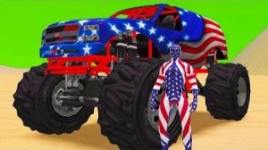 БОЛЬШОЙ ГРУЗОВИК-МОНСТР И АМЕРИКАНСКИЙ ЧЕЛОВЕК-ПАУК РАСКРАШИВАЮТ ЗАБАВНЫЕ ДЕТСКИЕ СТИШКИ