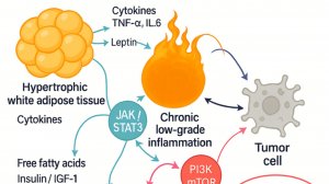Роль метаболического воспаления и инсулинорезистентности в канцерогенезе, связанном с ожирением
