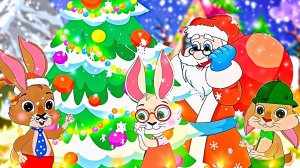Новый год 🎄 Заячья Семья против злого Волка и Лисы