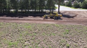 Автогрейдер ДЗ-122б в работе