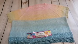 ФУТБОЛКА СПИЦАМИ ИЗ ЯРН АРТ _ФЛОВЕРС___КРАТКИЙ ОБЗОР