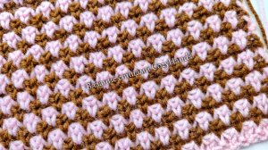 Двухцветный фактурный узор для вязания женских, мужских и детских изделий