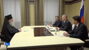 Республика башлығы епископ Филарет менән осрашты