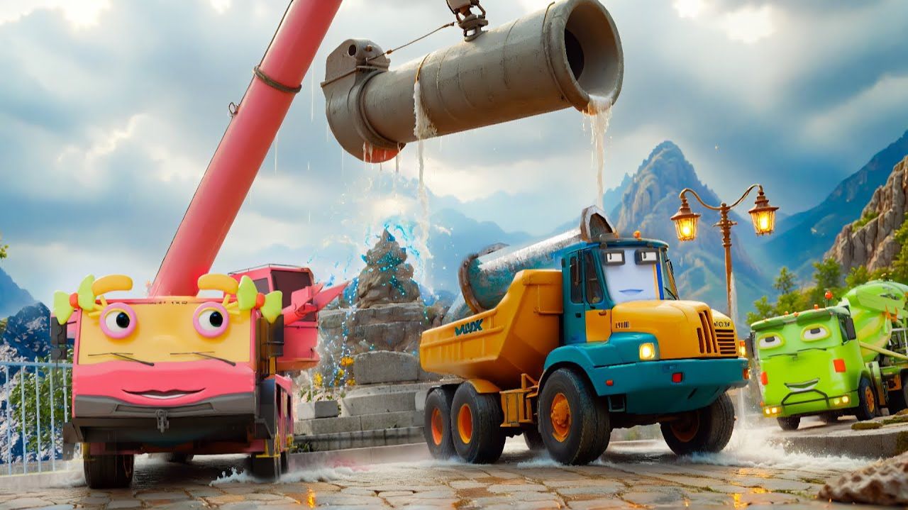 МУЛЬТИК МАШИНКИ ВИДЕО ПРО МАШИНКИ МЕНЯЕМ ТРУБУ МУЛЬТФИЛЬМЫ ЦВЕТНЫЕ МАШИНКИ ИГРУШКИ МАШИНКИ