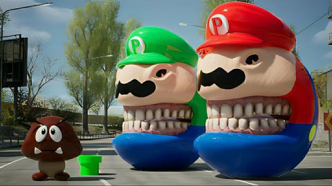 Пакмэн в мире Марио. Pac-man in world Mario