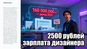 Как талантливого дизайнера унизили зарплатой в 2500 ₽ при доходе бригады в 160 млн.