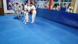 "Висячка". Рычаг локтя прыжком из стойки. Кэмпо Феодосия