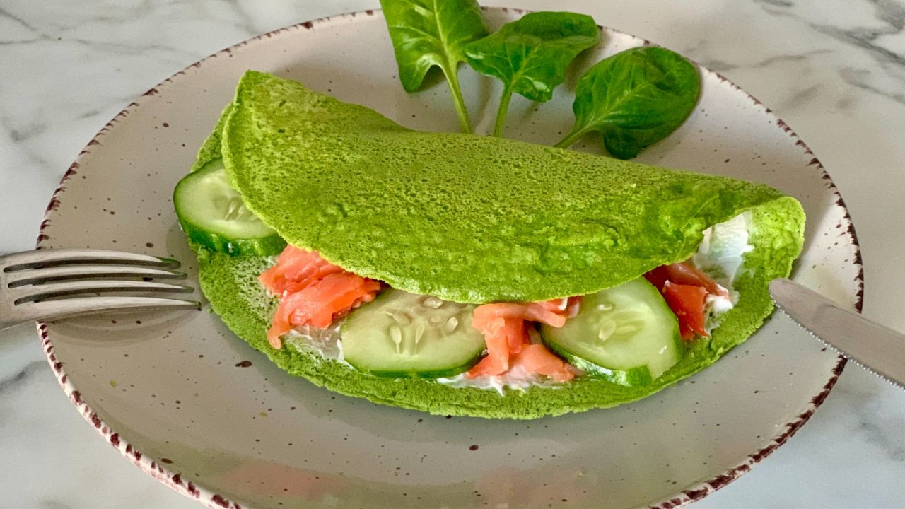 Вкусный Завтрак. БЛИНЧИК со ШПИНАТОМ!