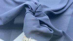 Креп-шифон  серого цвета 24313