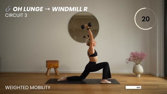 40 Min. Weighted Mobility Workout x Deep Stretch