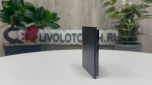 Панель для сенсорного выключателя Livolo 1 клавиша, цвет черный матовый, стекло, BB-C7-C1-12 MT