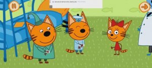 Три Кота Мультфильм Игра Доктор для котят.