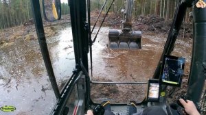 Строительство, лесная дорога дренажные работы , обзор