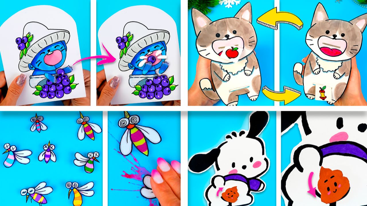 5 забавных идей из бумаги