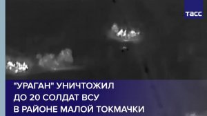 "Ураган" уничтожил до 20 солдат ВСУ в районе Малой Токмачки