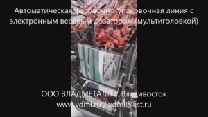 Автоматическая упаковочная линия с электронным весовым дозатором (мультиголовкой)