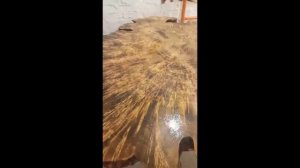 Реставрация столешницы из капового тополя