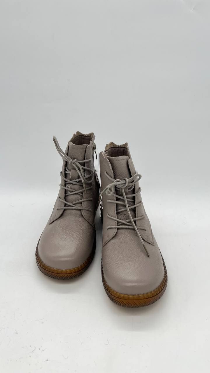 Ботинки женские кожа байка пвх LQ5005-6 Бежевый