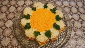 ЗАКУСОЧНЫЙ ТОРТ САЛАТ за 10 минут на ПРАЗДНИК или ПРАЗДНИЧНЫЙ стол Удивляем ДРУЗЕЙ и ГОСТЕЙ