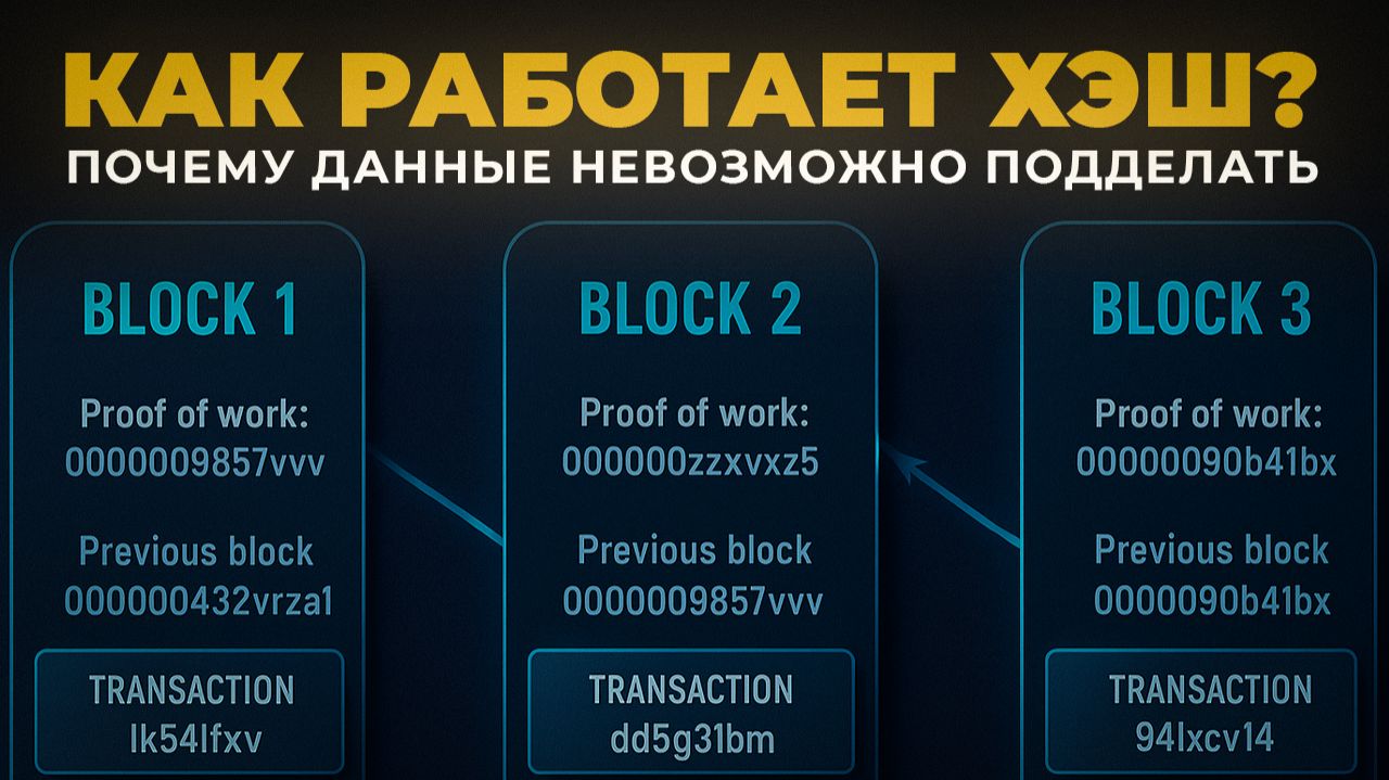 Как Работает Хэш в Блокчейне и Почему Данные в Блокчейне Невозможно Подделать