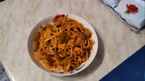 ОСЕННИЙ САЛАТ С ТЫКВОЙ И ЗЕЛЁНЫМИ ПОМИДОРАМИ.