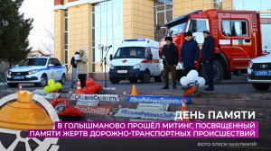 Память жертв дорожно-транспортных происшествий почтили в Голышманово