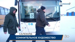 Сомнительное художество в салоне автобуса