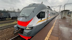 «На бывшей станции!» Электропоезд ЭП2Д-0069 на пл.Сляднево и ст.Бекасово-I, ноябрь 2025 года